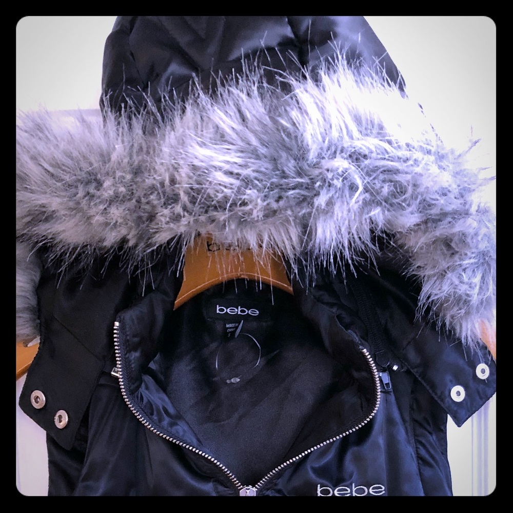 Bebe Puffer Vest with detachable hood